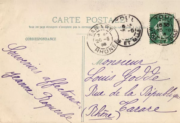 Les Mots Perdus cartes postales d'époque, anciennes, rétro