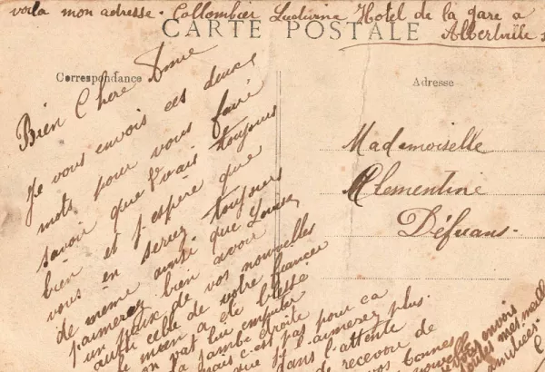 Les Mots Perdus cartes postales d'époque, anciennes, rétro