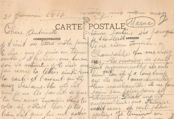 Les Mots Perdus cartes postales d'époque, anciennes, rétro