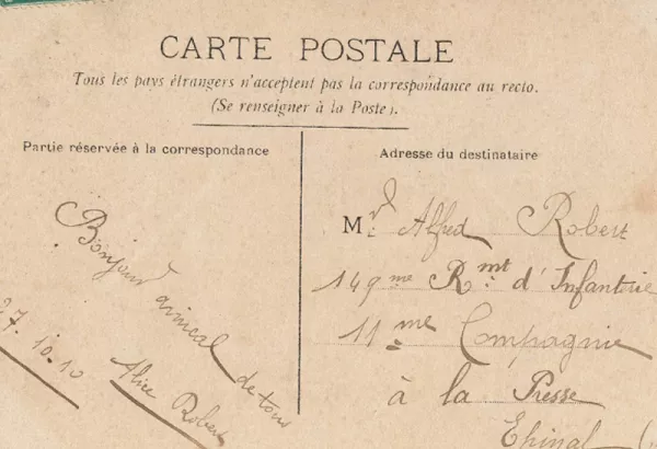 carte postale ancienne vosges grand est