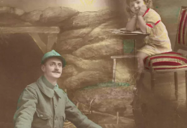 vieilles cartes postales, correspondance familiale, première guerre mondiale