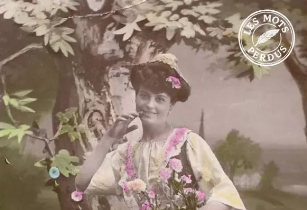 carte postale ancienne belle époque, carte artistique
