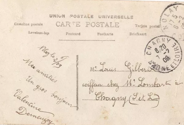 correspondances, carte postale ancienne, belle époque