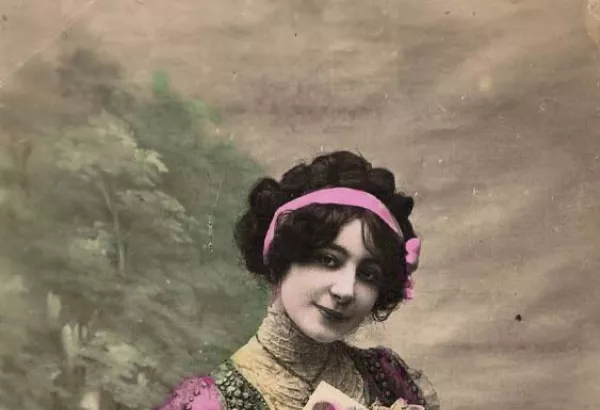carte postale ancienne, belle époque, écrits oubliés, les mots perdus