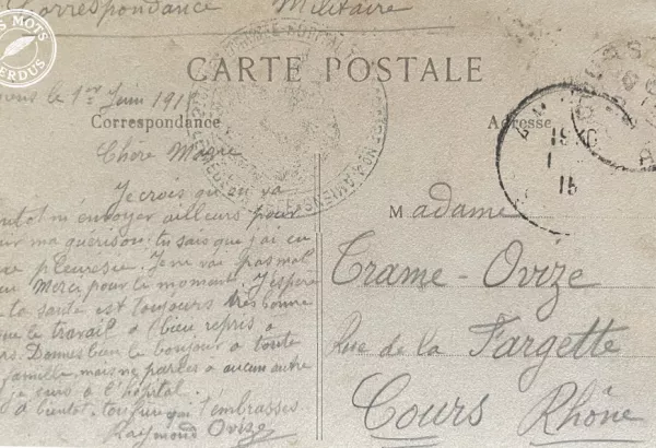 correspondance guerre mondiale cours la ville