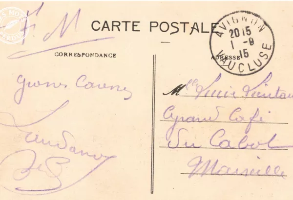carte postale ancienne avignon