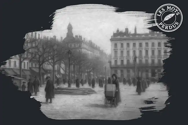 Les Mots Perdus, anciennes cartes postales de lyon, Marseille, Paris